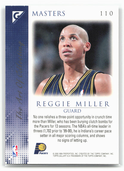 1999-00 Topps Gallery #110 Reggie Miller