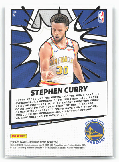 2020-21 Donruss Optic #5 Stephen Curry My House 28387