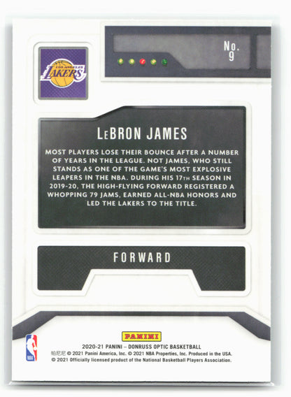 2020-21 Donruss Optic #9 LeBron James T-Minus 3...2...1 28389