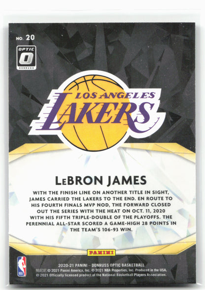 2020-21 Donruss Optic #20 LeBron James Winner Stays 28390