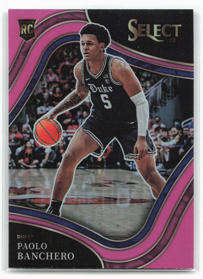 2022 Panini Chronicles Draft Picks #3 Paolo Banchero Select Pink 28391