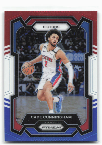 2023-24 Panini Prizm #11 Cade Cunningham Prizms Red White and Blue 28392