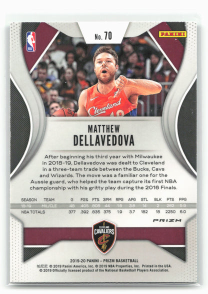 2019-20 Panini Prizm #70 Matthew Dellavedova Prizms Green
