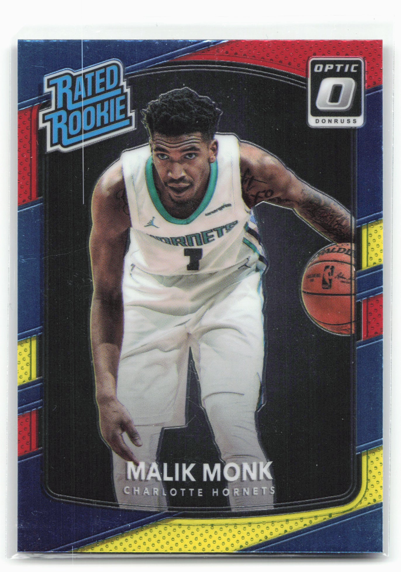 2017-18 Donruss Optic #190 Malik Monk Red and Yellow