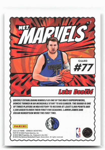 2023-24 Donruss #7 Luka Doncic Net Marvels 28396