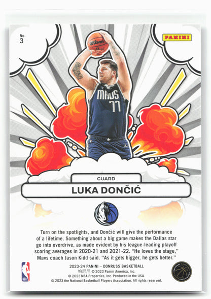2023-24 Donruss #3 Luka Doncic Bomb Squad 28397