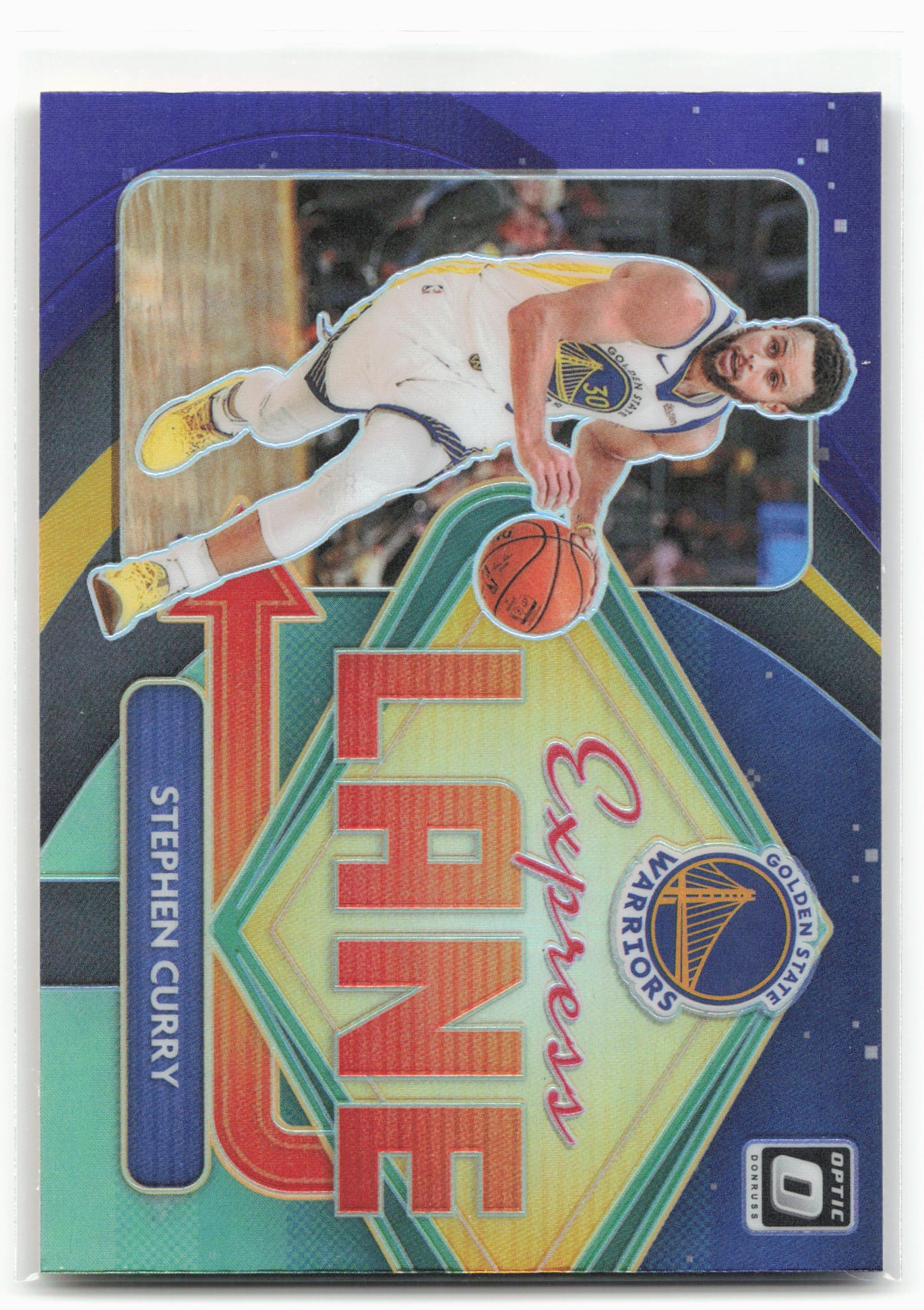 2020-21 Donruss Optic #3 Stephen Curry Express Lane Purple