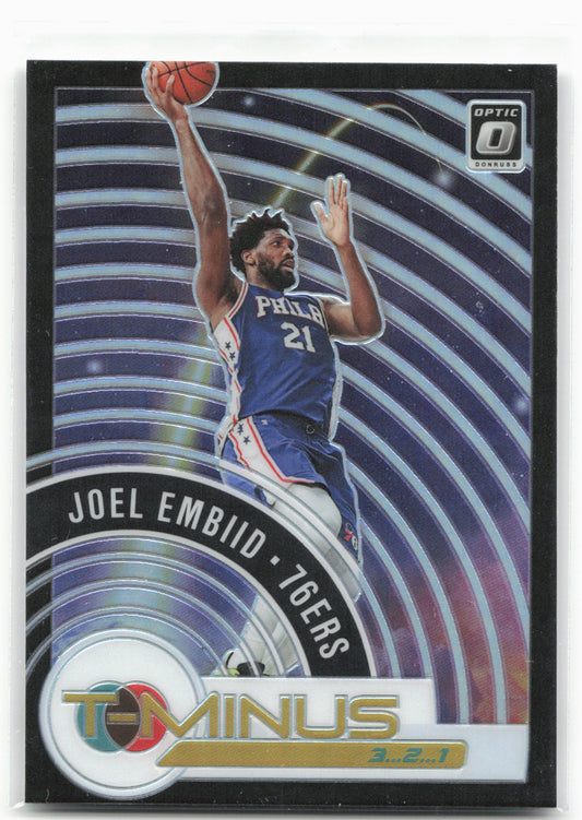 2020-21 Donruss Optic #13 Joel Embiid T-Minus 3...2...1 Holo