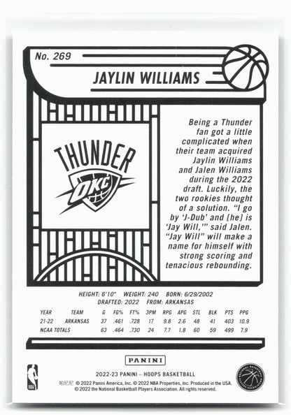 2022-23 Hoops #269 Jaylin Williams
