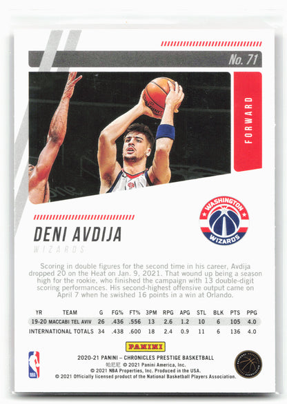 2020-21 Panini Chronicles #71 Deni Avdija