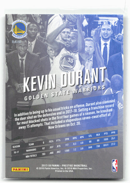 2017-18 Panini Prestige #142 Kevin Durant Rain