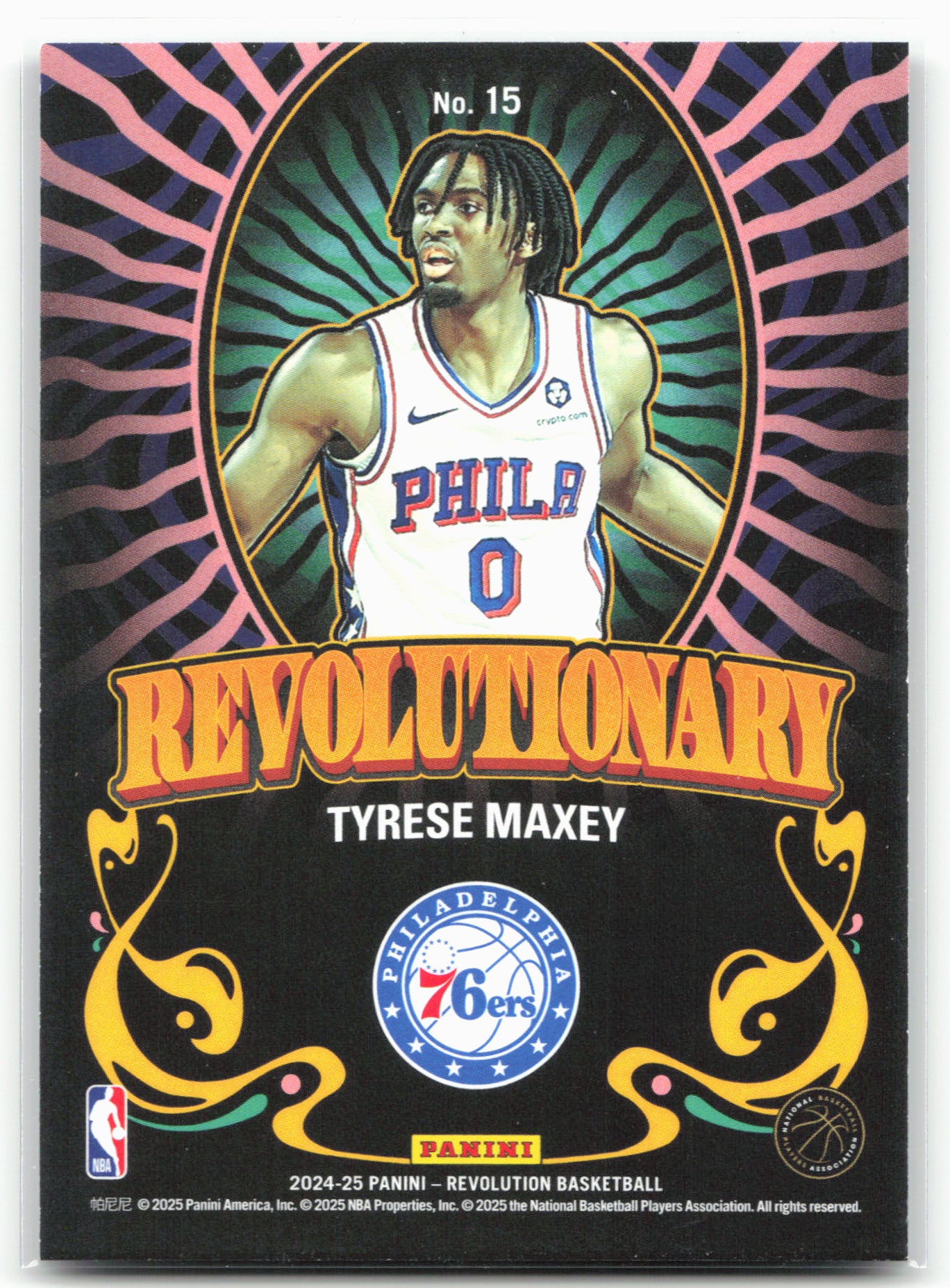 2024-25 Panini Revolution #15 Tyrese Maxey Revolutionary
