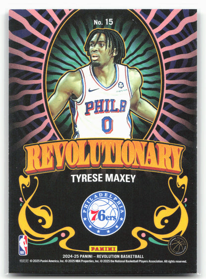 2024-25 Panini Revolution #15 Tyrese Maxey Revolutionary