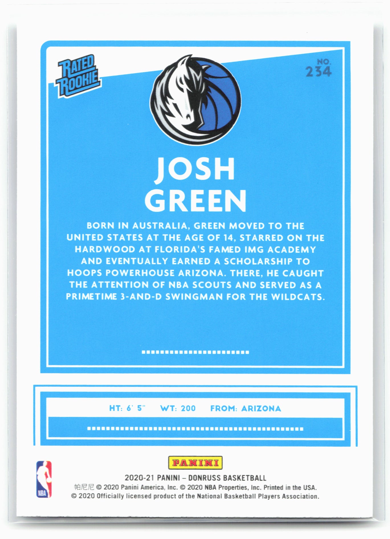 2020-21 Donruss #234 Josh Green