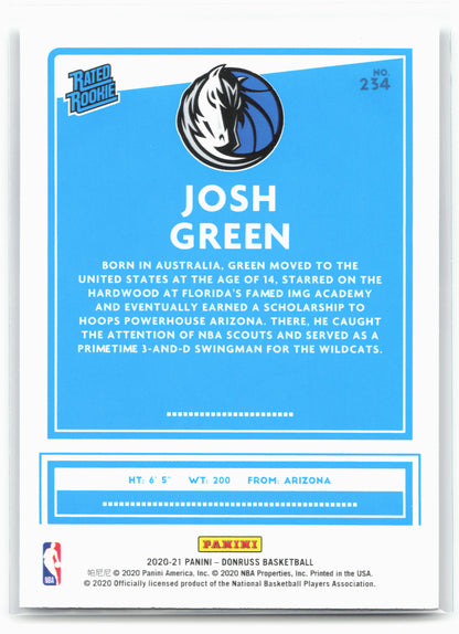 2020-21 Donruss #234 Josh Green