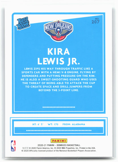 2020-21 Donruss #207 Kira Lewis Jr.