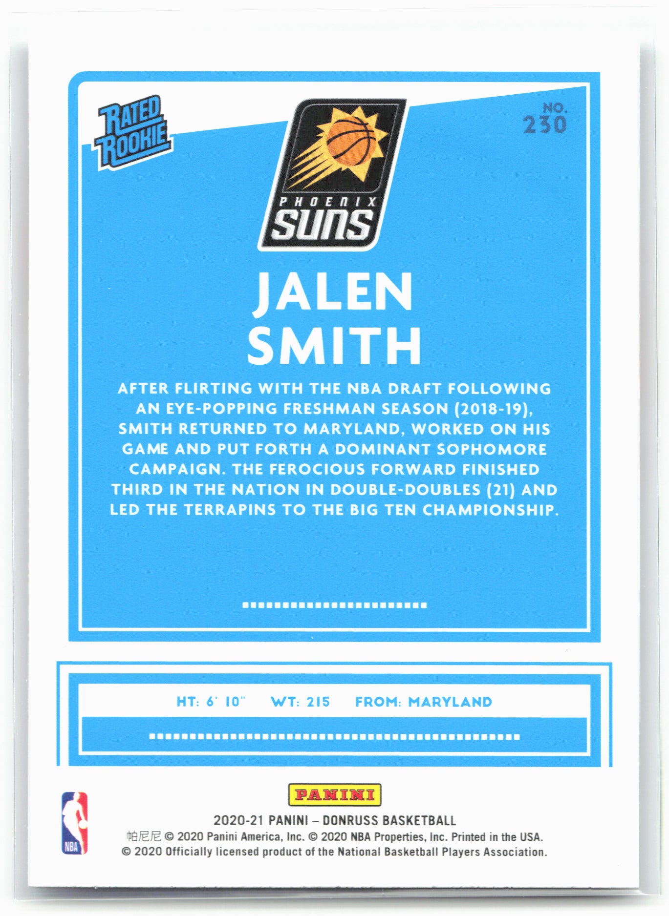 2020-21 Donruss #230 Jalen Smith