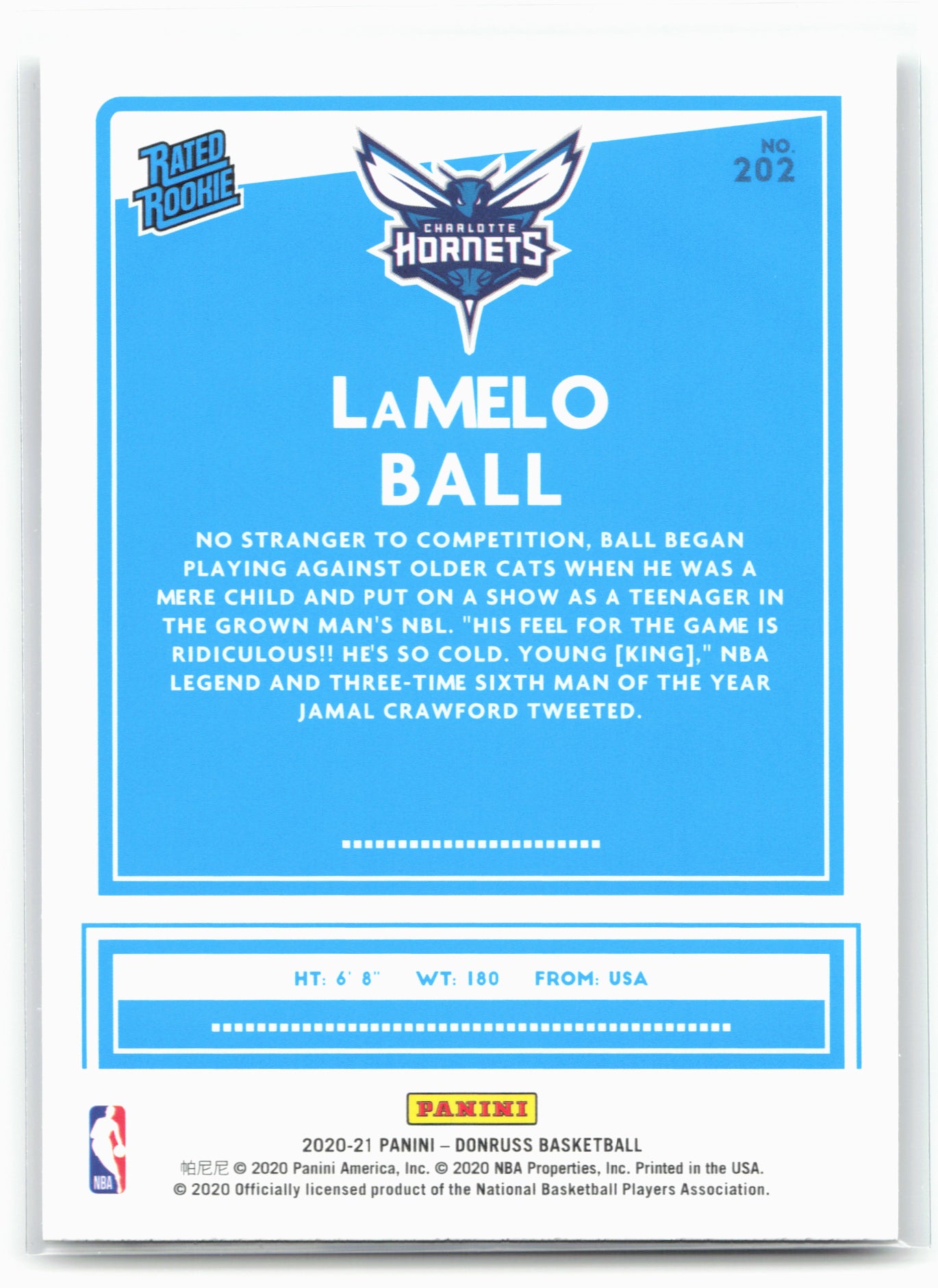 2020-21 Donruss #202 LaMelo Ball