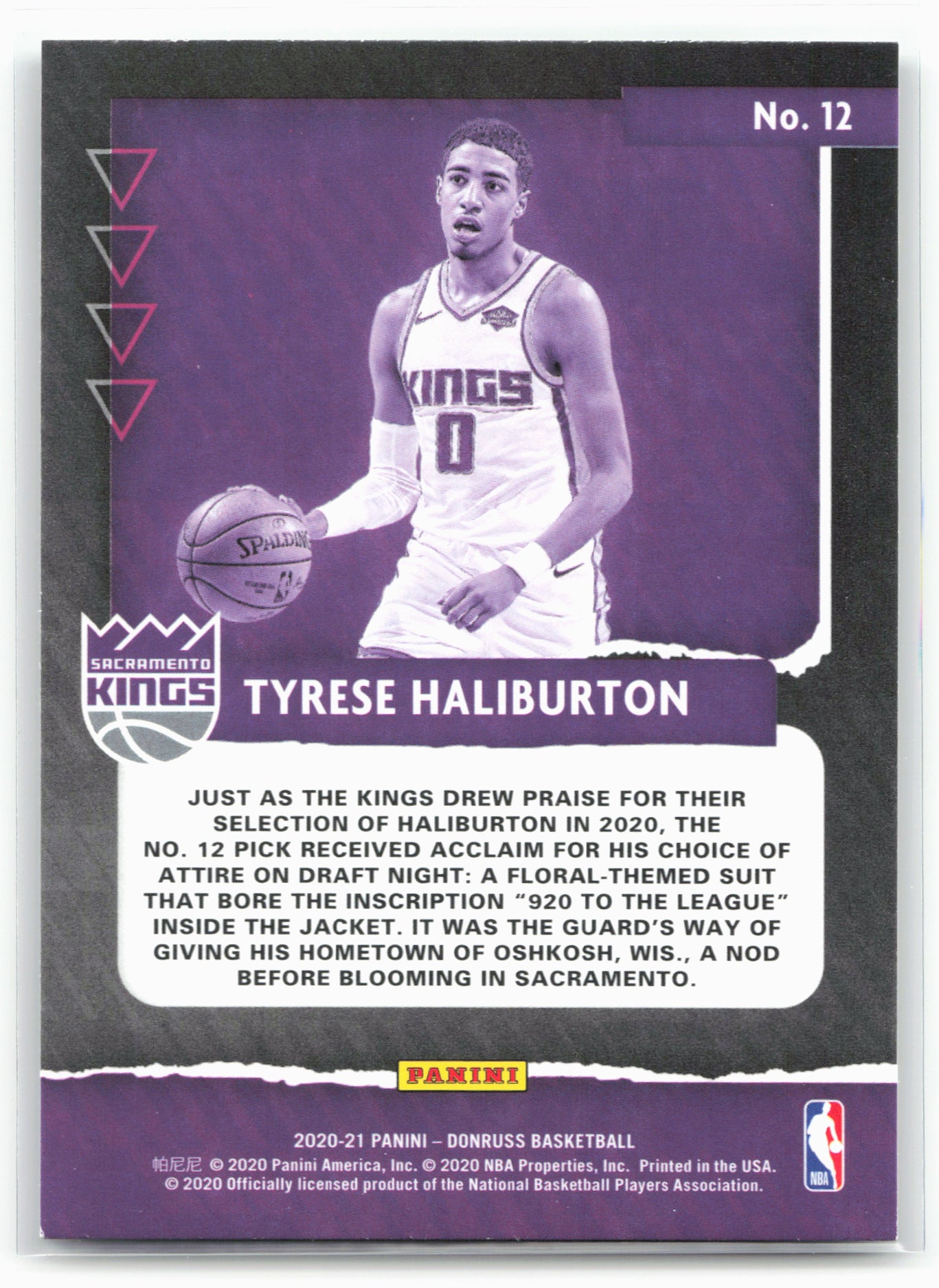 2020-21 Donruss #12 Tyrese Haliburton Great X-Pectations