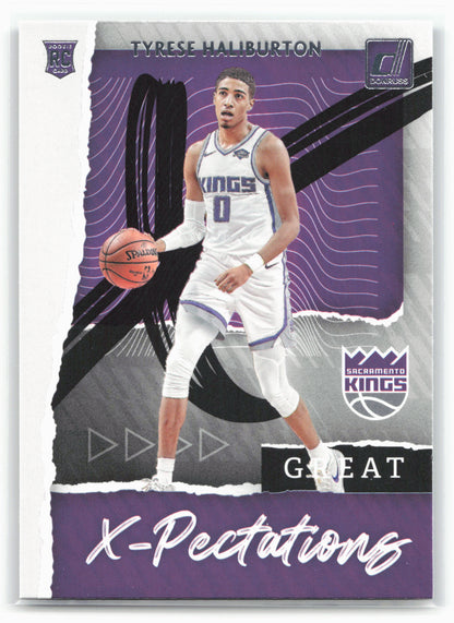 2020-21 Donruss #12 Tyrese Haliburton Great X-Pectations