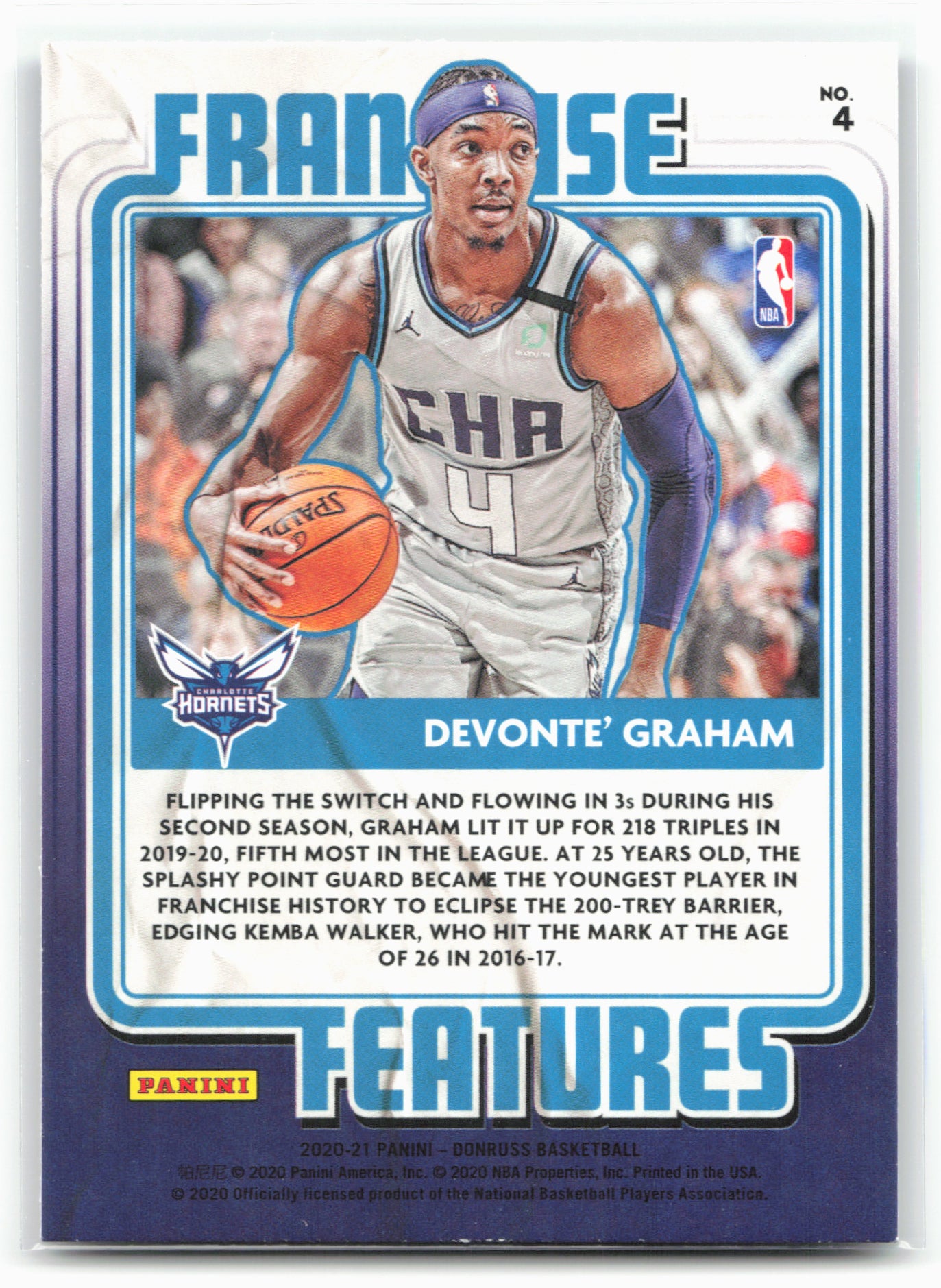 2020-21 Donruss #4 Devonte' Graham Franchise Features