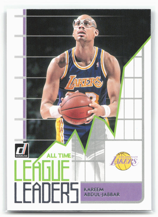 2020-21 Donruss #1 Kareem Abdul-Jabbar All Time League Leaders