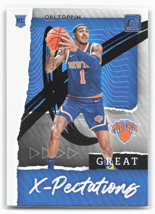 2020-21 Donruss #8 Obi Toppin Great X-Pectations