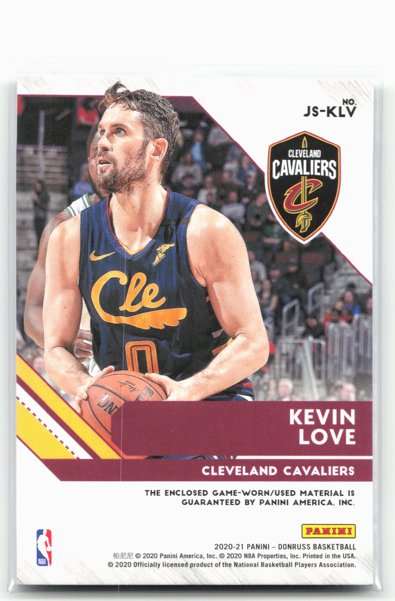 2020-21 Donruss #JS-KLV Kevin Love Jersey Series