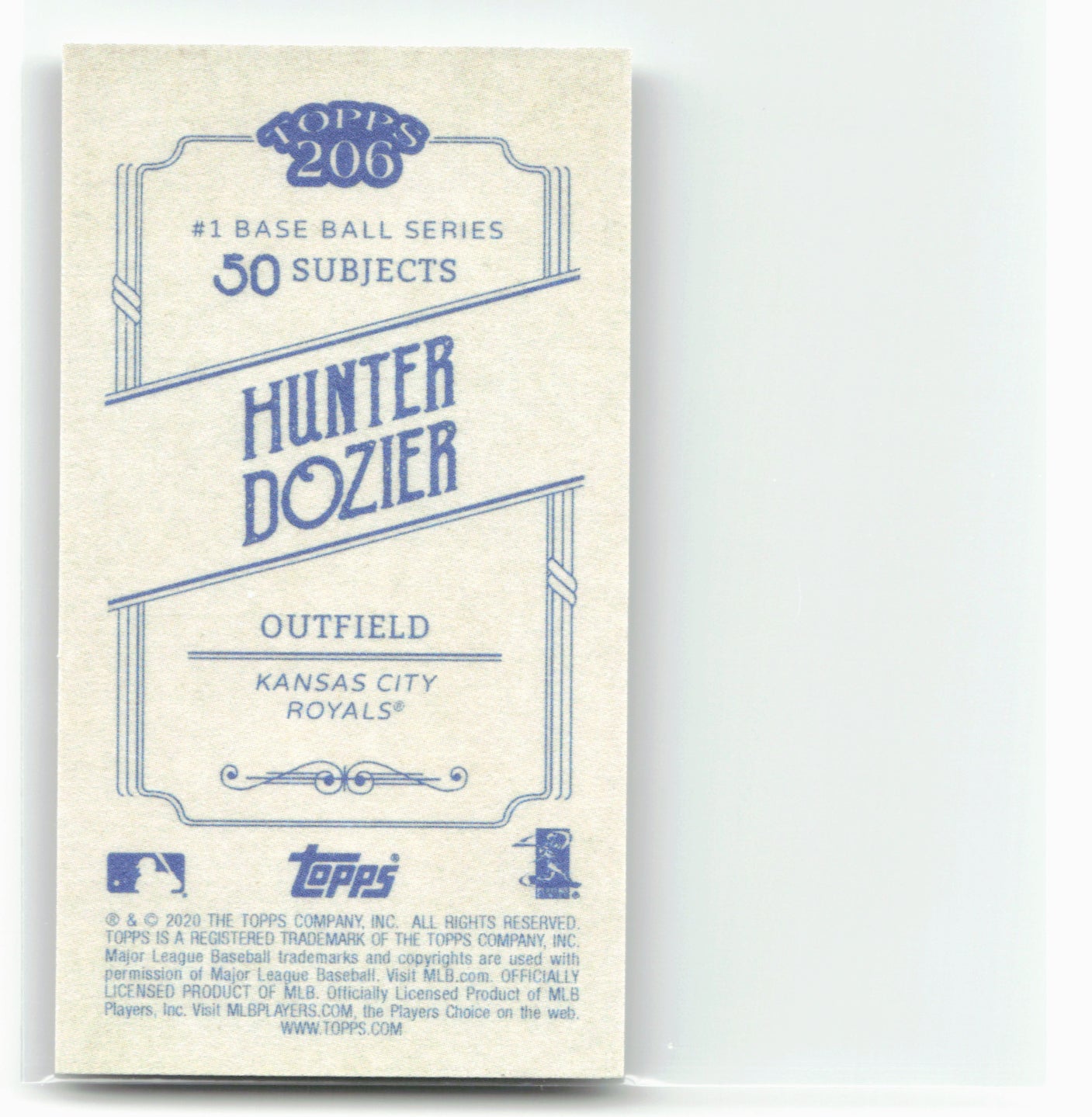 2020 Topps 206 #NNO Hunter Dozier 28455