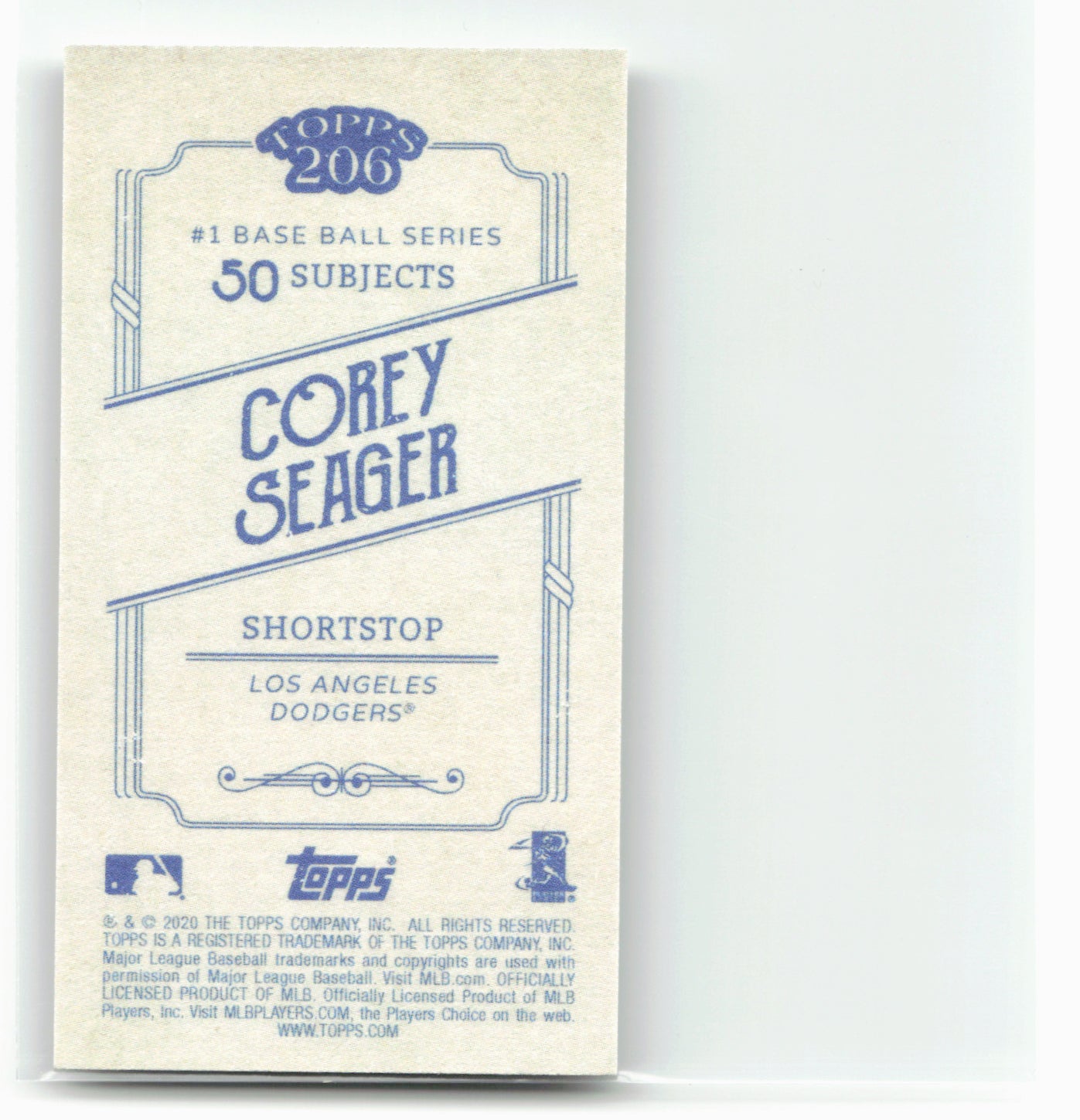 2020 Topps 206 #NNO Corey Seager