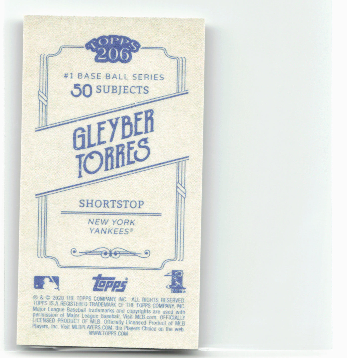 2020 Topps 206 #NNO Gleyber Torres 28468