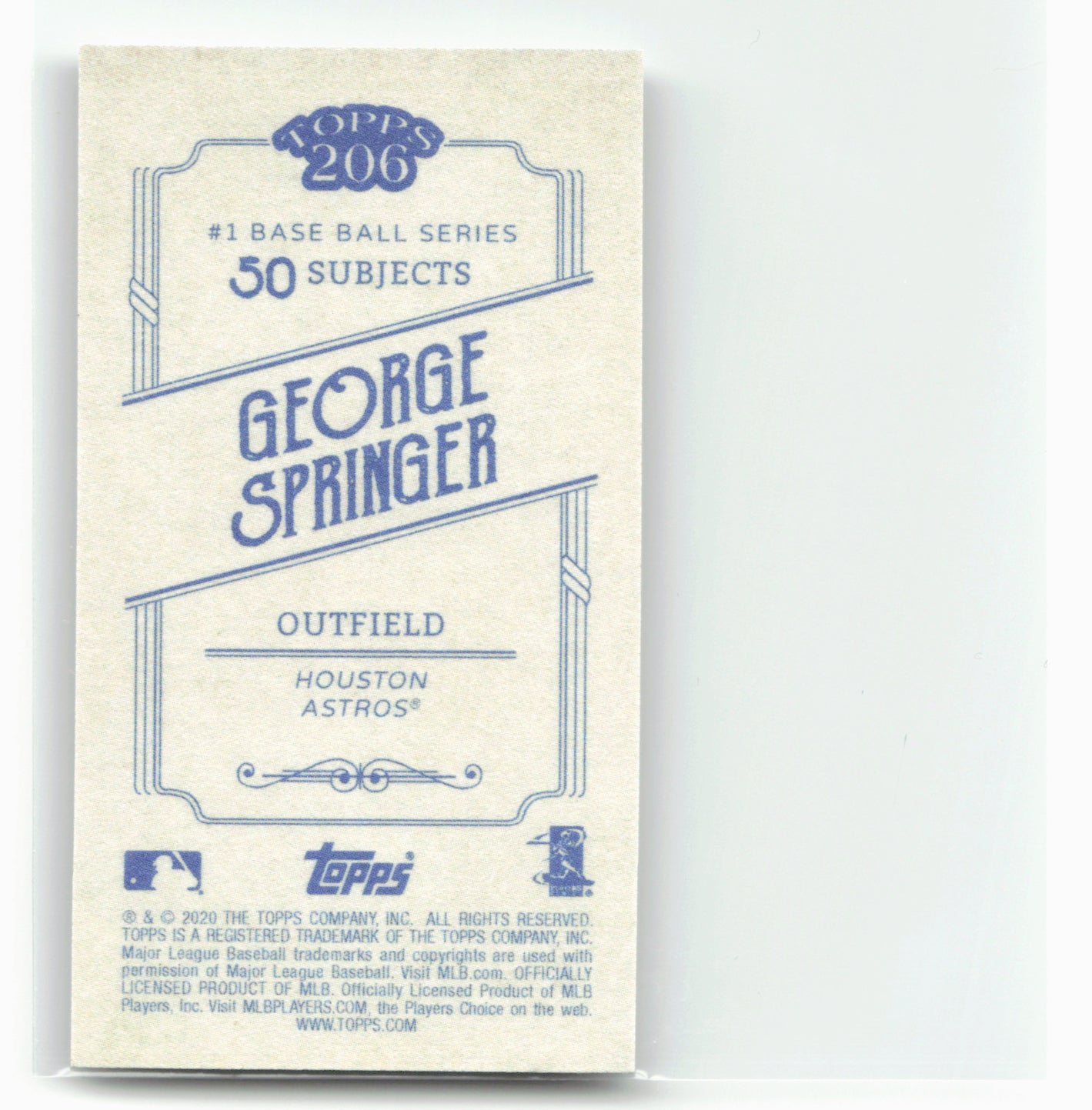 2020 Topps 206 #NNO George Springer