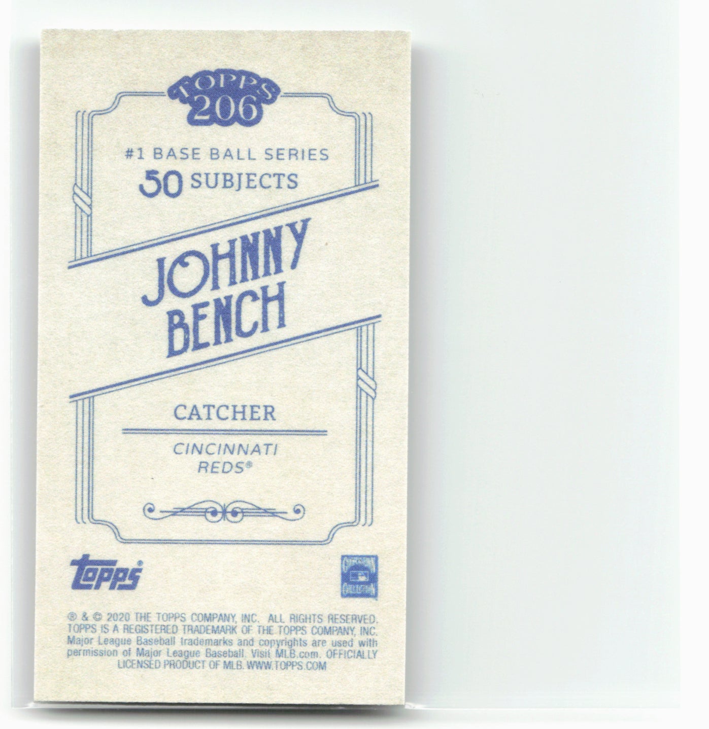 2020 Topps 206 #NNO Johnny Bench 28478