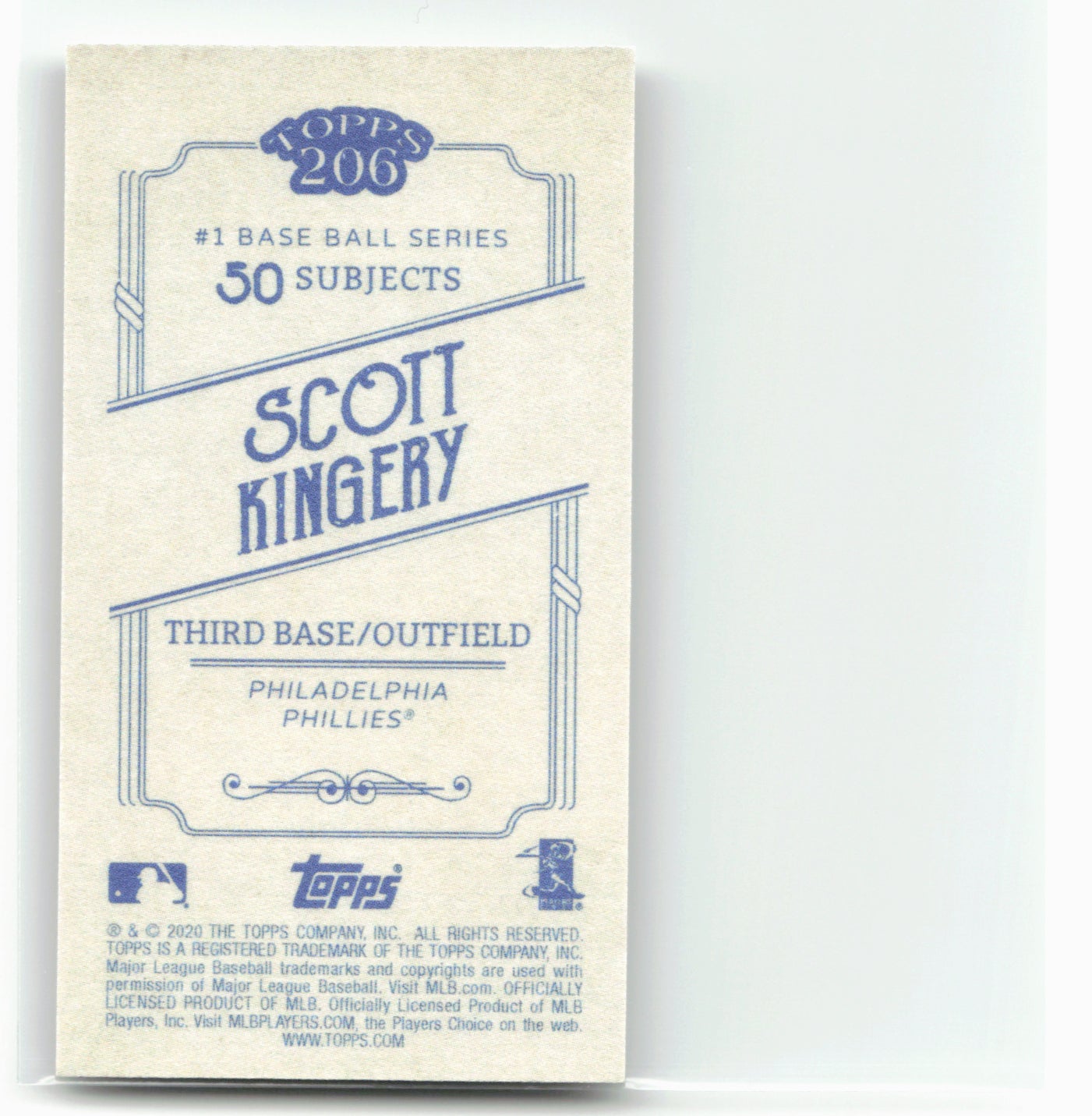 2020 Topps 206 #NNO Scott Kingery