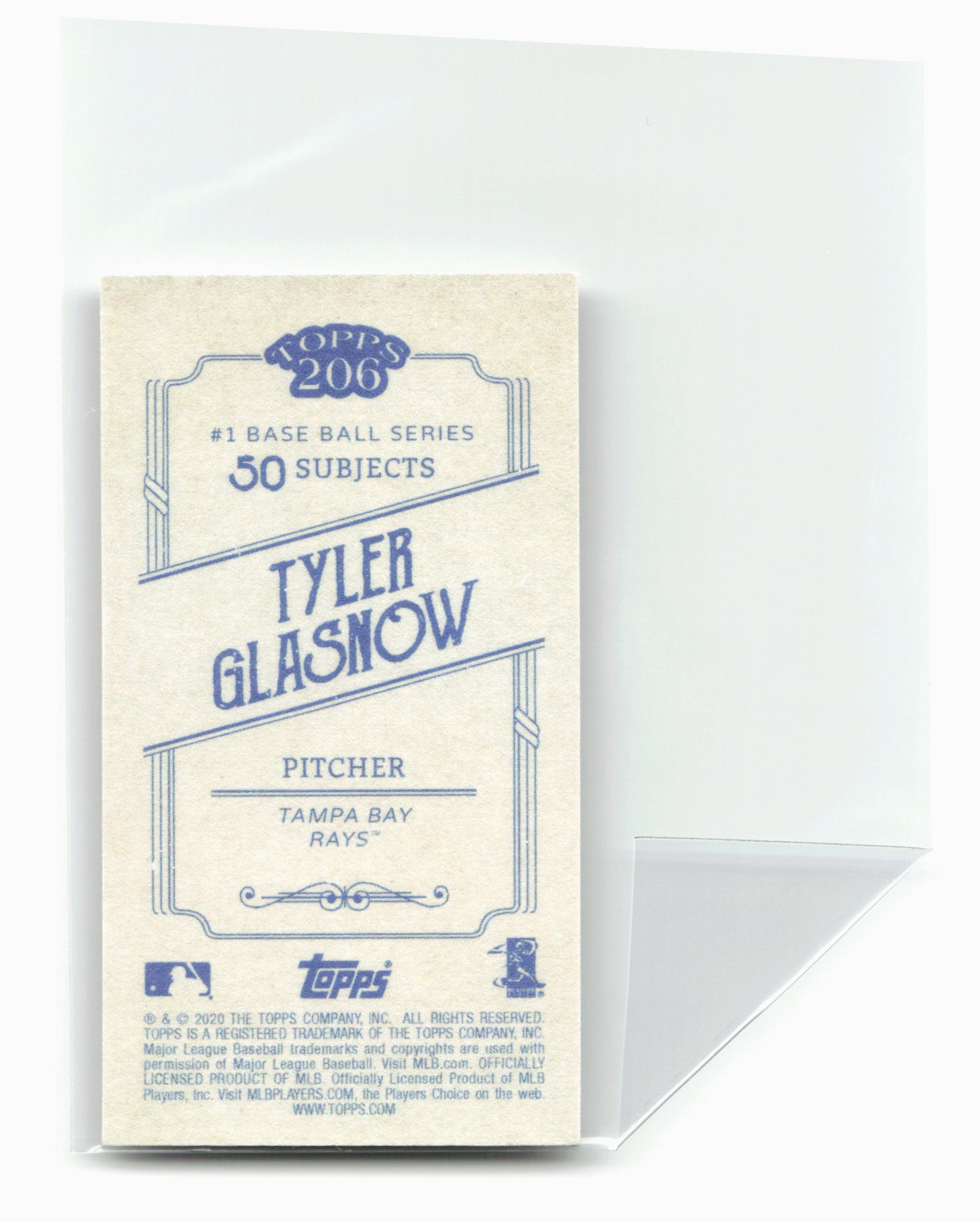 2020 Topps 206 #NNO Tyler Glasnow 28502