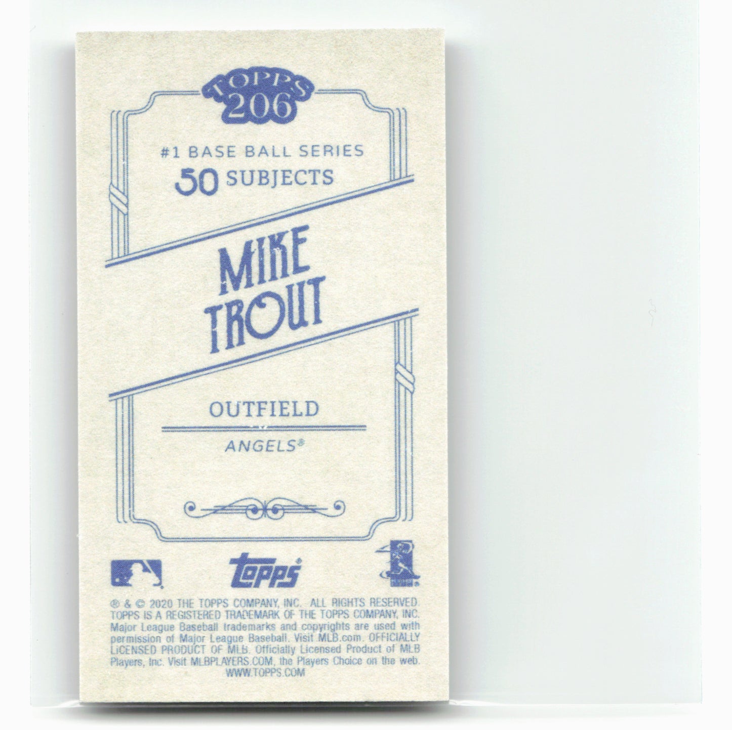 2020 Topps 206 #NNO Mike Trout
