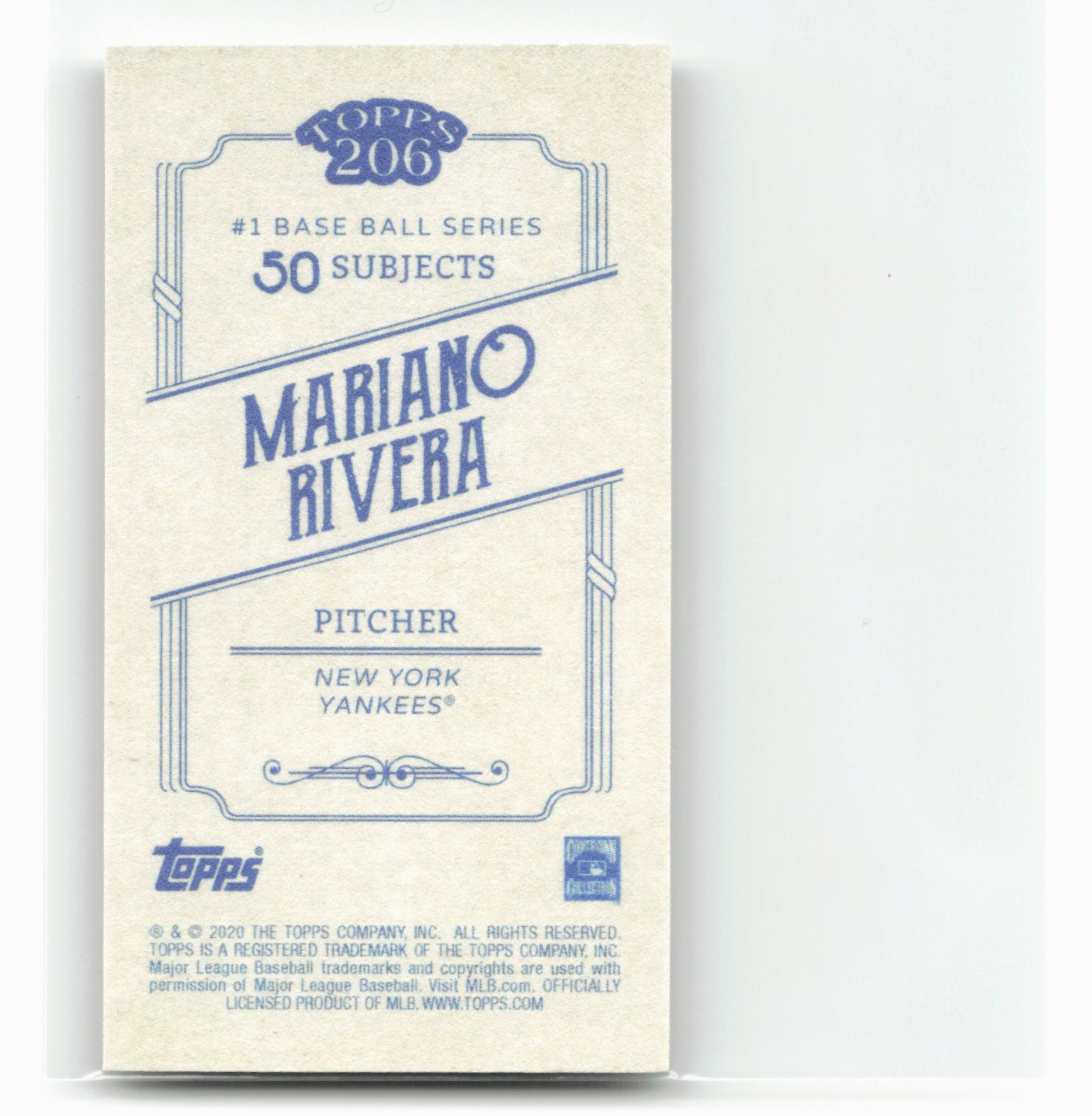 2020 Topps 206 #NNO Mariano Rivera 28511