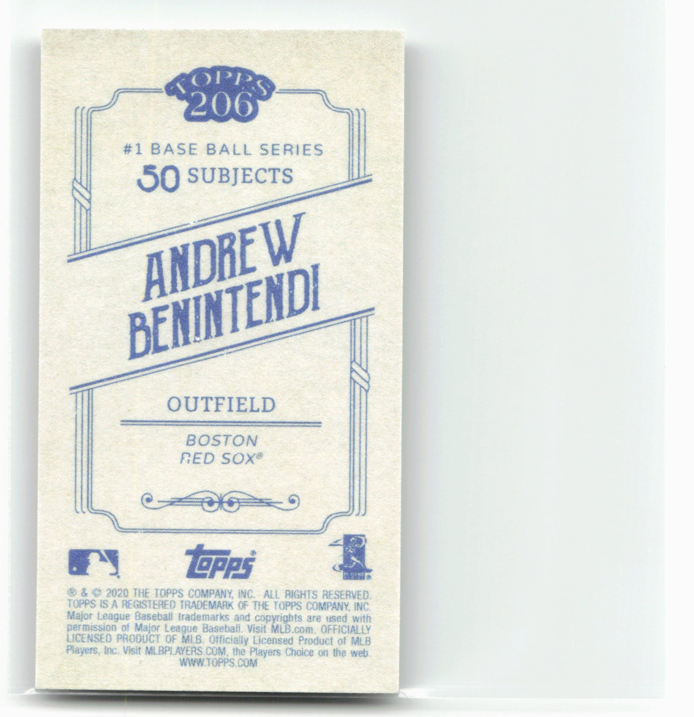 2020 Topps 206 #NNO Andrew Benintendi