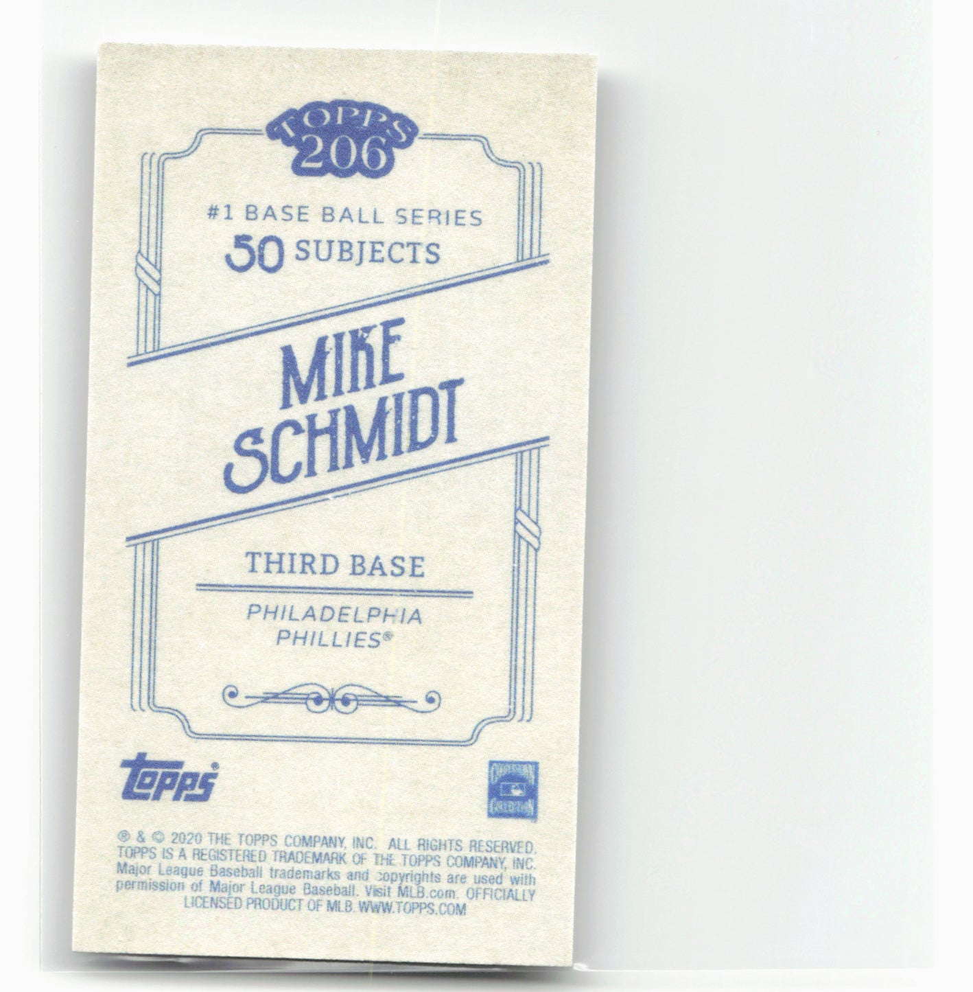 2020 Topps 206 #NNO Mike Schmidt