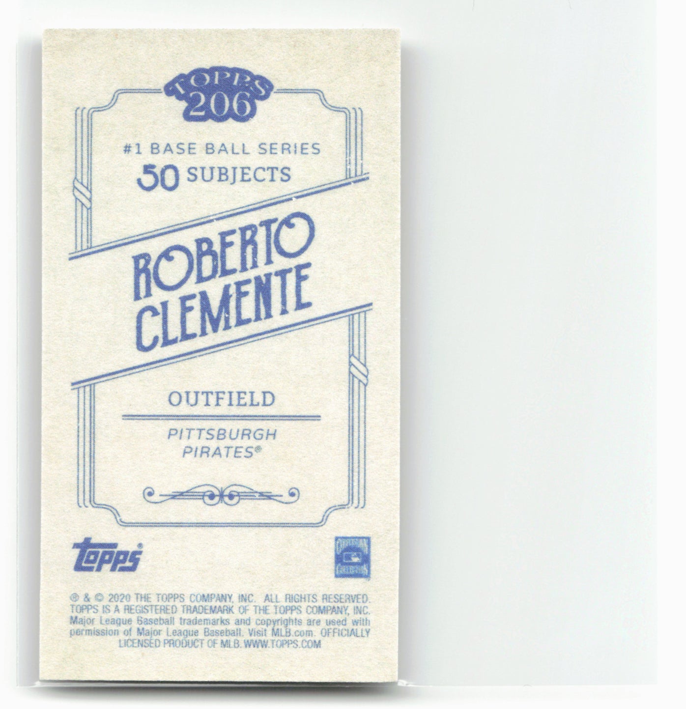 2020 Topps 206 #NNO Roberto Clemente