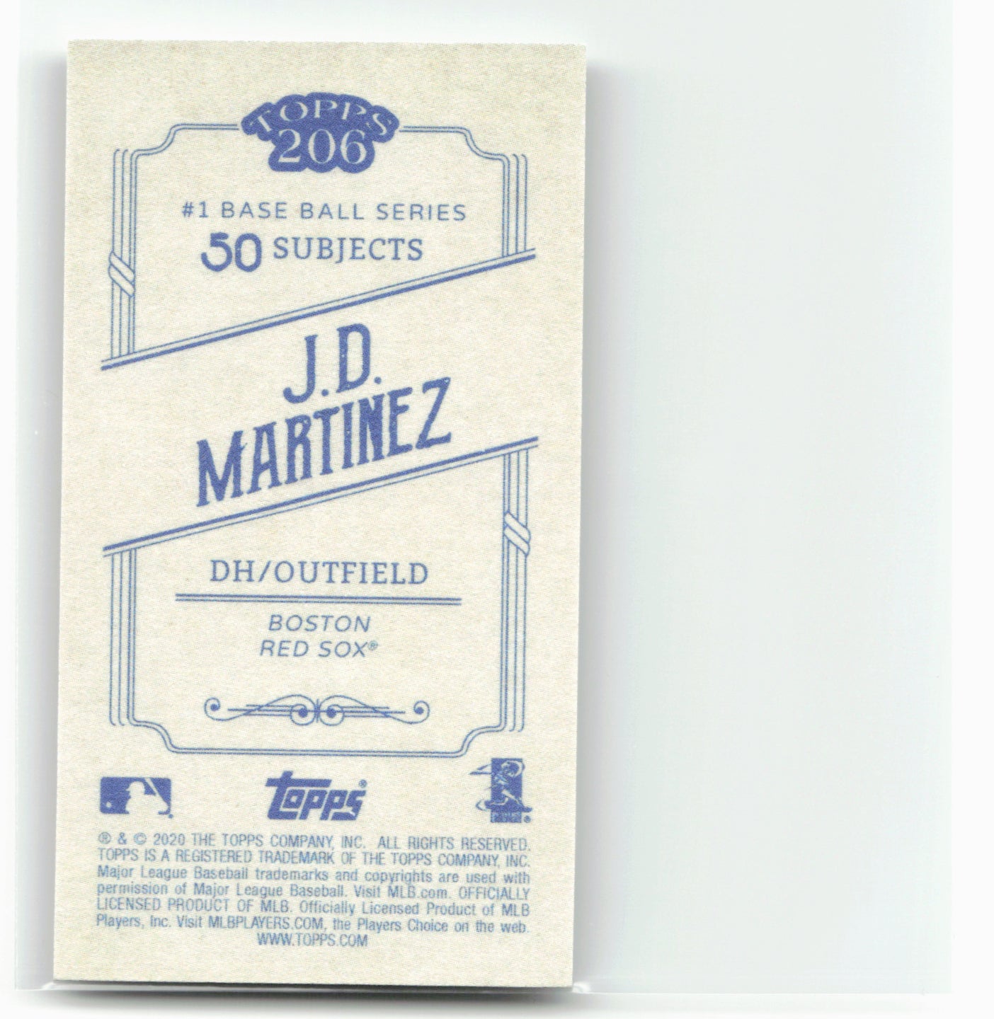 2020 Topps 206 #NNO J.D. Martinez