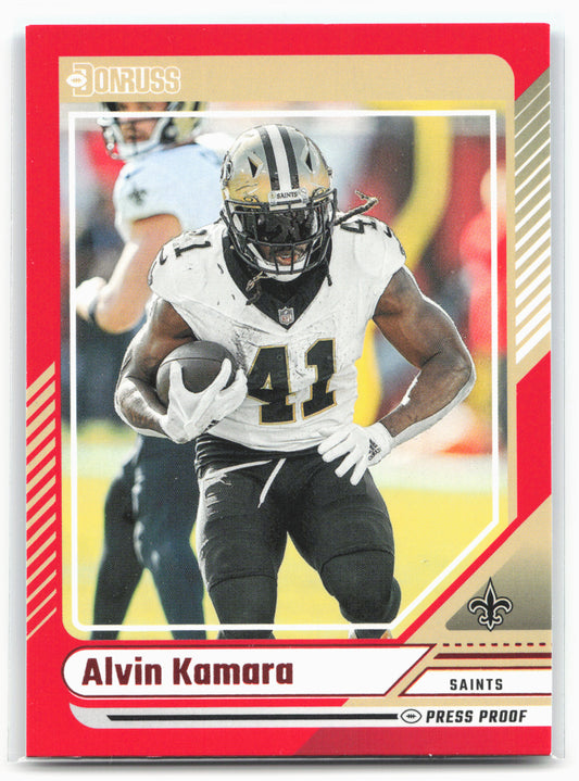 2024 Donruss #269 Alvin Kamara Press Proof Red 28555