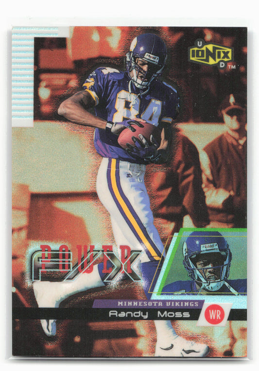 1999 UD Ionix #P2 Randy Moss Power F/X 28562