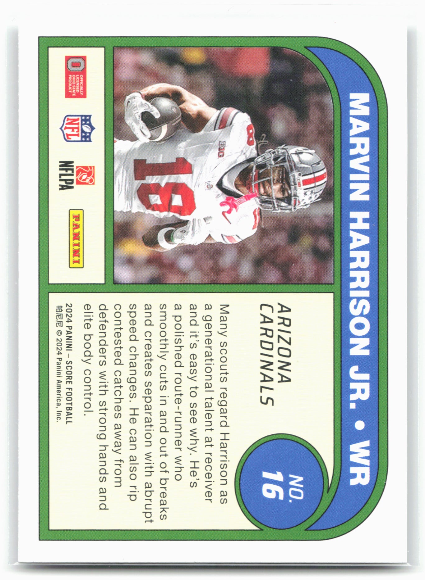 2024 Score #16 Marvin Harrison Jr. Protential 28567
