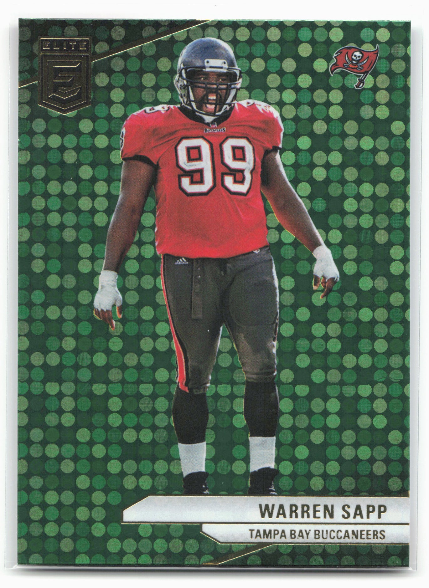 2024 Donruss Elite #83 Warren Sapp Green Disco 28570