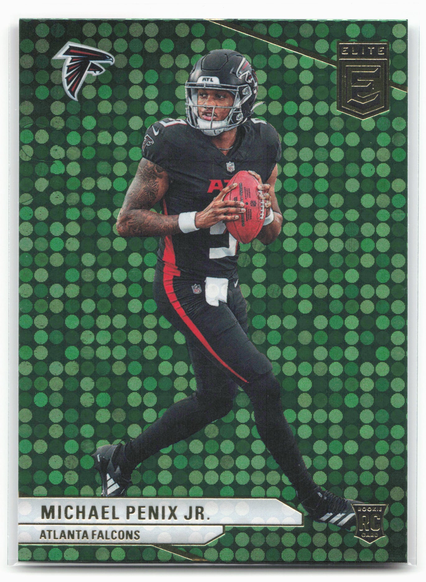 2024 Donruss Elite #125 Michael Penix Jr. Green Disco 28573