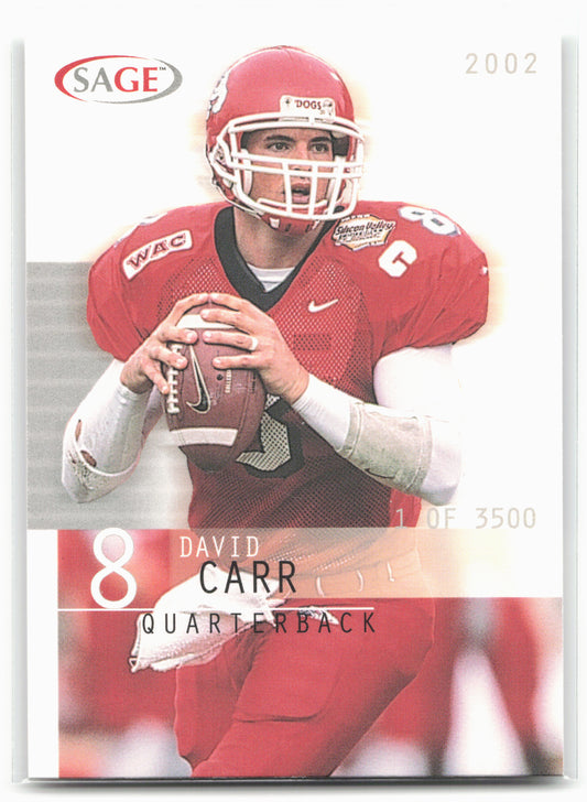 2002 SAGE #5 David Carr 28576