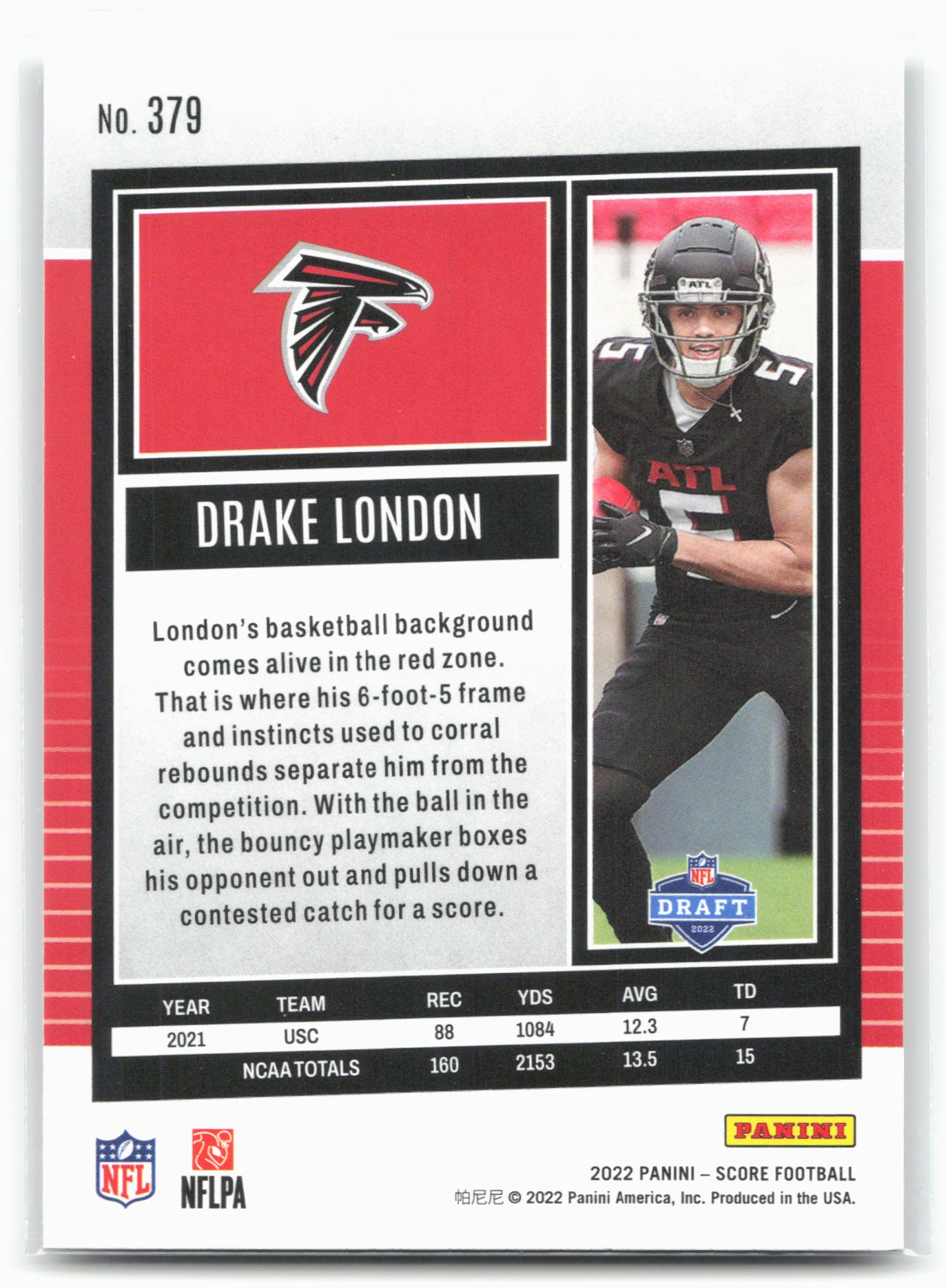 2022 Score #379 Drake London 28584