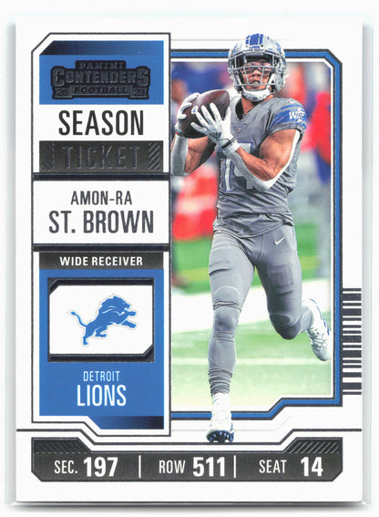 2023 Panini Contenders #34 Amon-Ra St. Brown 28587