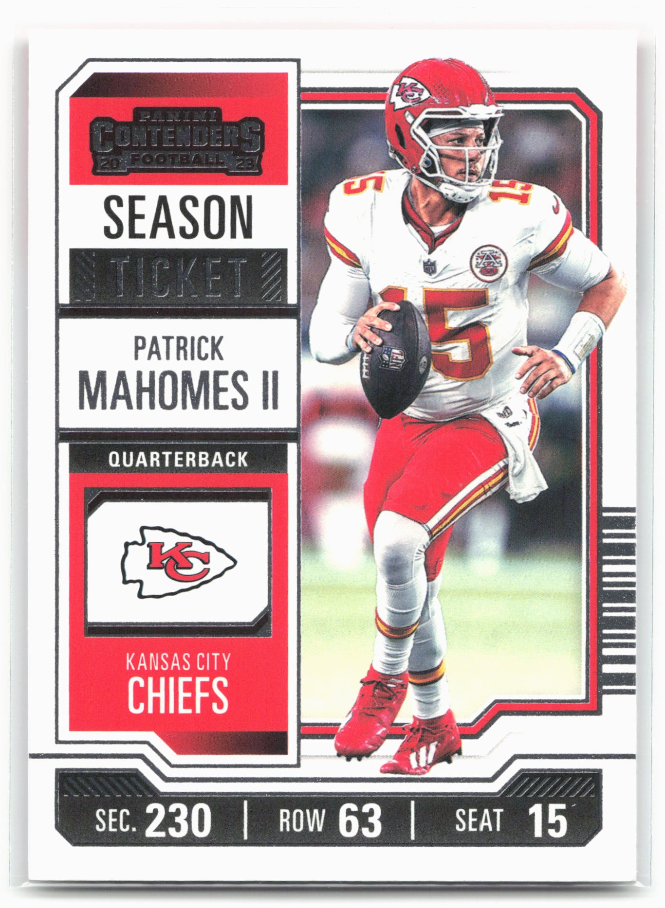 2023 Panini Contenders #51 Patrick Mahomes II Season Ticket Retail 28588